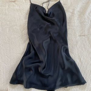 Black Silk dress ZARA